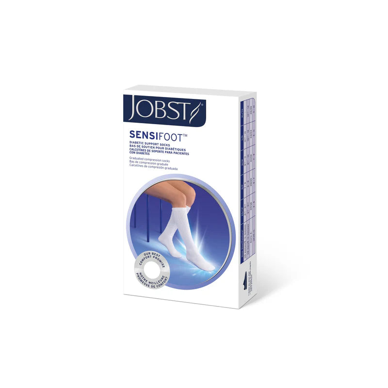 Jobst SensiFoot 8-15mmHg Mini Crew Length Diabetic Stockings Closed Toe