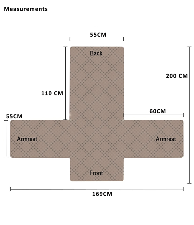 Lift Chair Cover Grey