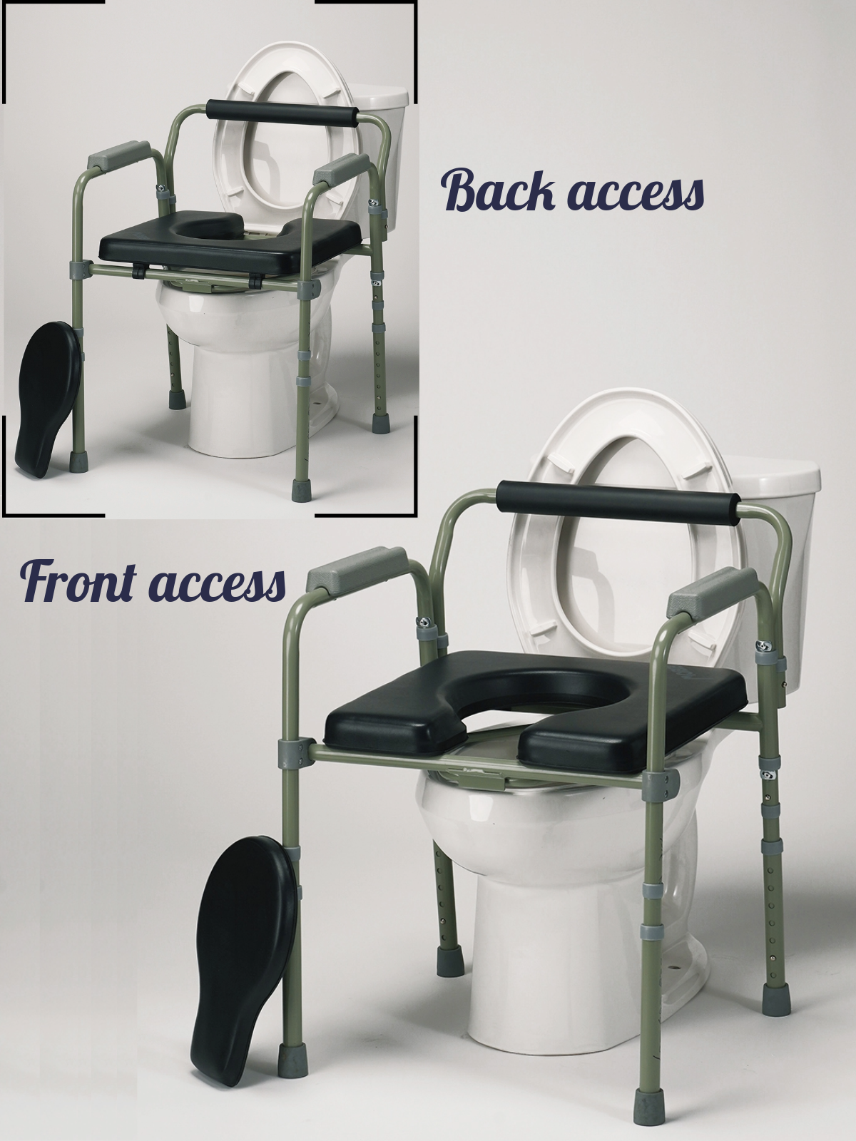 MOBB Padded Folding Commode Chair