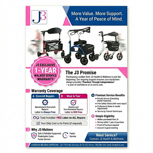 J3 Health & Wellness – Extended Walker Service Warranty Policy