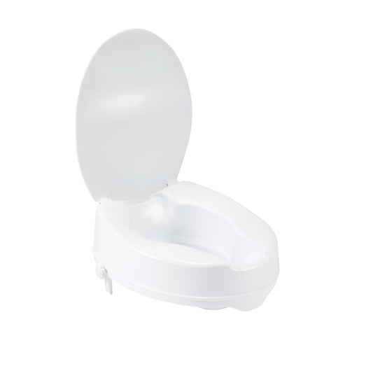 4" Raised Toilet Seat with Lid
