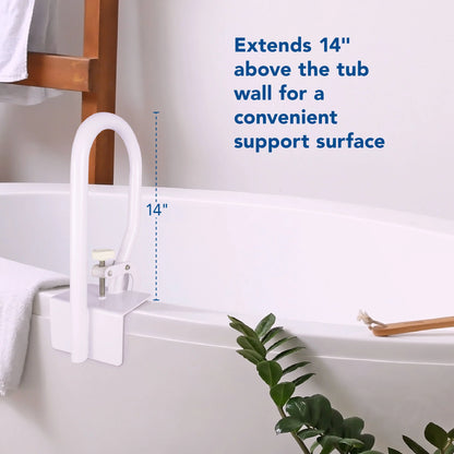 White Bathtub Rail