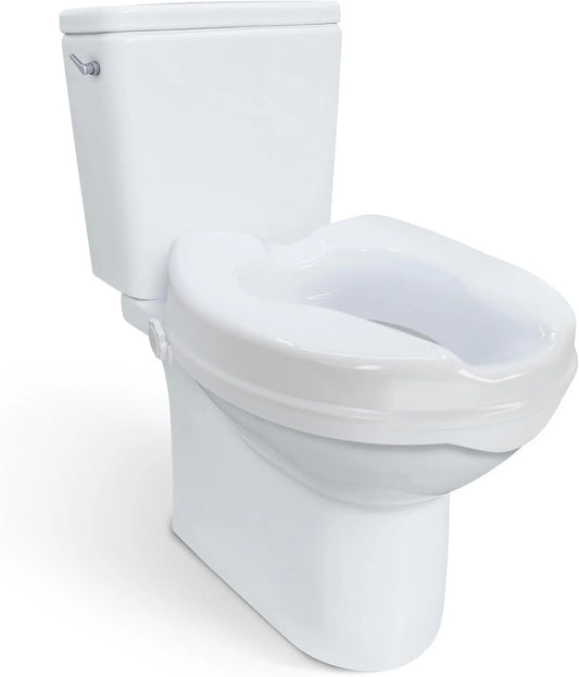 Carex 2" Raised Toilet Seat w/o Lid