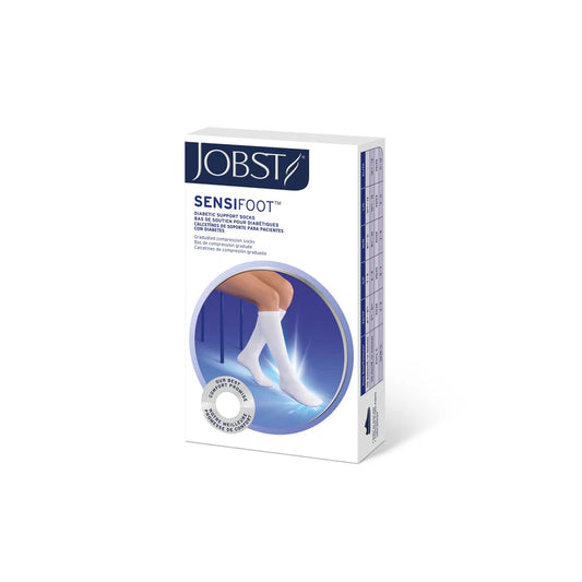 Jobst SensiFoot 8-15mmHg Mini Crew Length Diabetic Stockings Closed Toe
