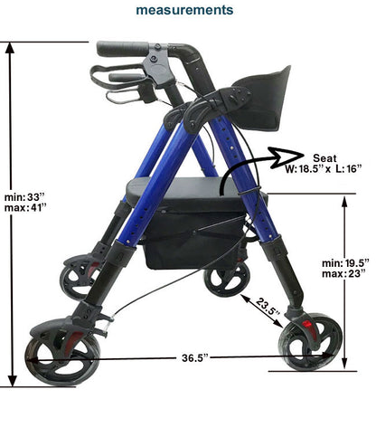 Aluminum Fold Bar Rollator