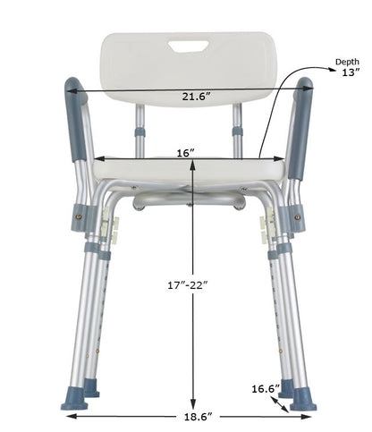 MOBB Bath Chair w/ Back & Arms