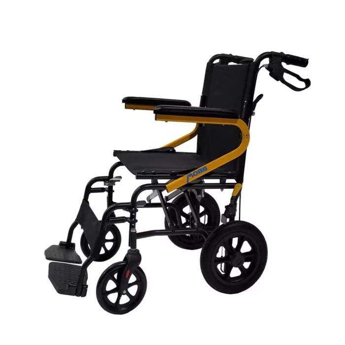 12" Wheel Transport Chair Yellow