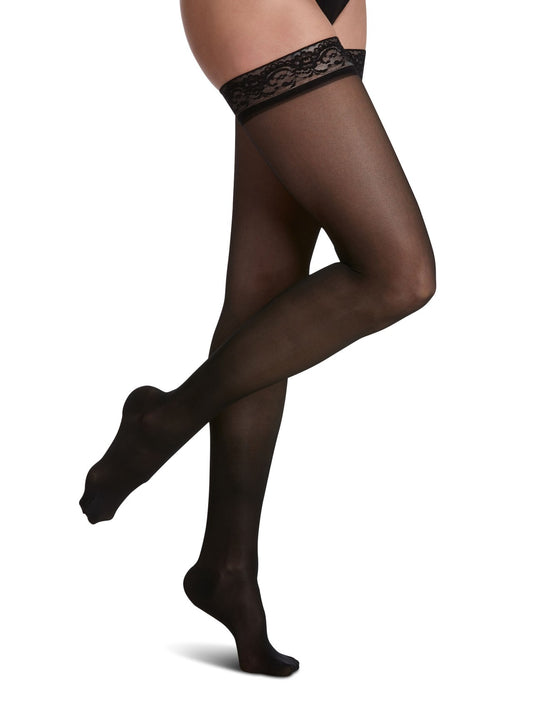 Sigvaris Womens Sheer 20-30mmGh Thigh High Stockings